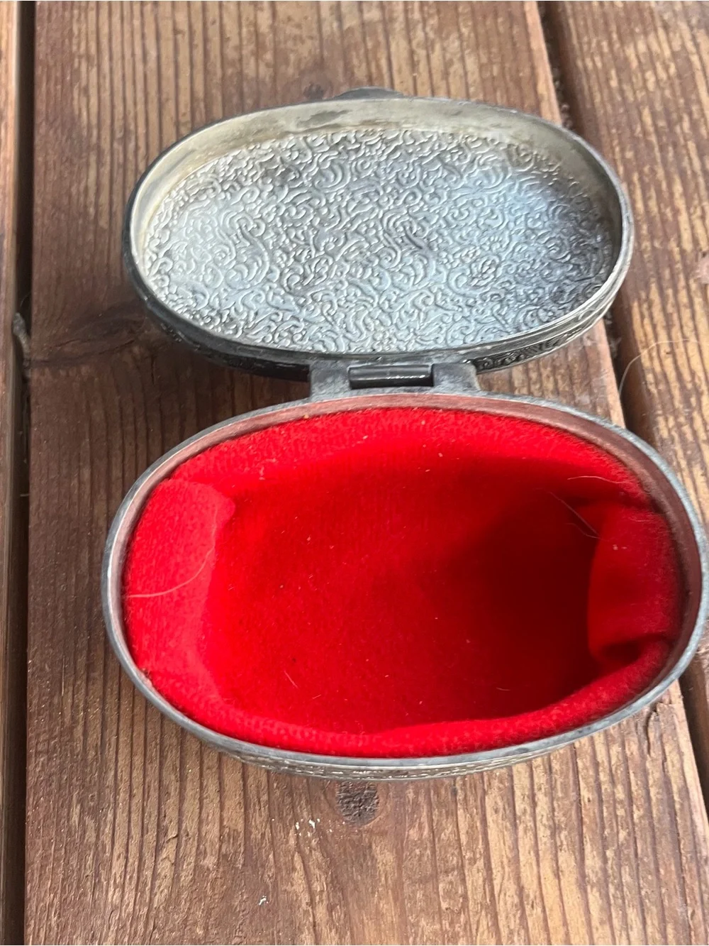 Vintage Silver Plated Jewelry Box